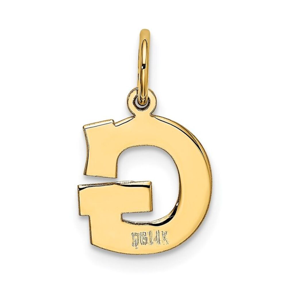 Kazi Luxury 14k Yellow Gold Small Block Letter G … - image 3